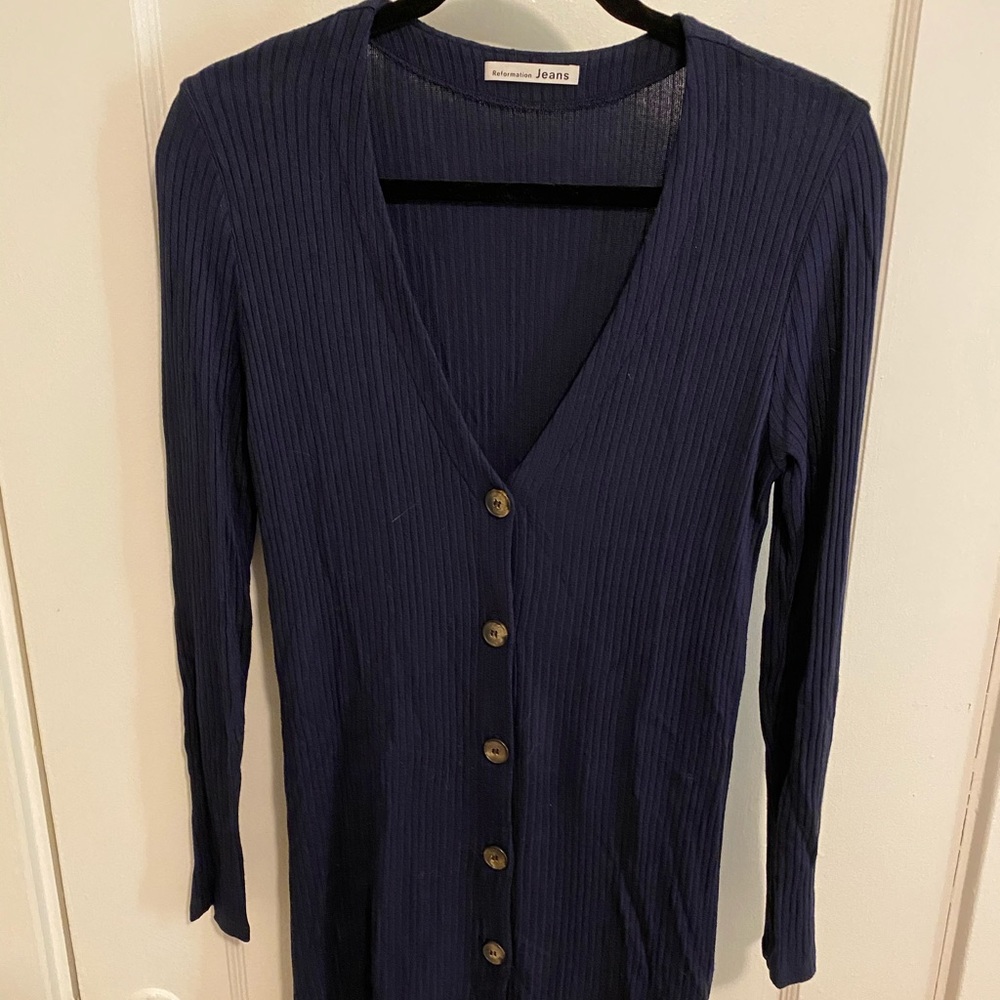 Reformation Button Front Tunic, Size Medium. - image 2